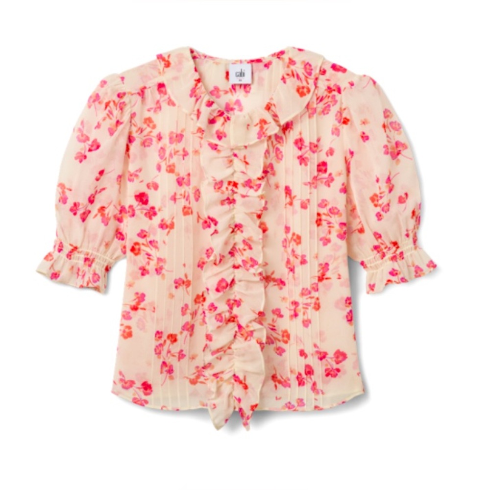 cabi Printed Cherish Top Size Medium NWT